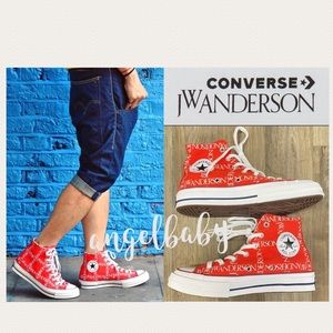 Converse X JW Anderson Chuck 70 High Top in Red/White!